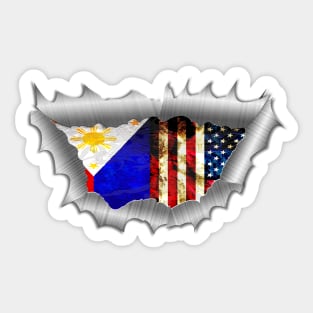 HEART of the FIL AM Sticker